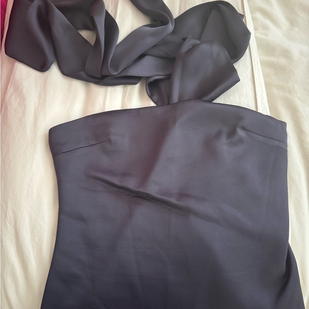 Elegant Purple Strapless top